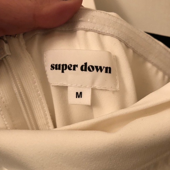 Bachelorette or wedding white Superdown (Revolve) jumpsuit NWT - Picture 4 of 7